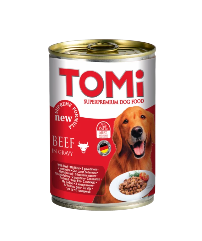 Tomi Sığır Etli Yetişkin Köpek Konservesi 400 Gr