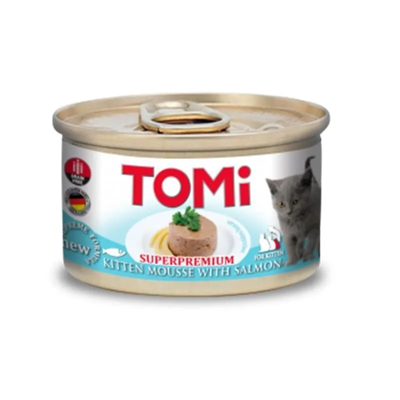Tomi Somonlu Yavru Kedi Yaş Maması 85 Gr - 1