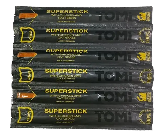 Tomi Tavuklu ve Kedi Çimli Stick Kedi Ödülü 6x25 Gr - 1