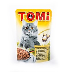 Tomi Tavşanlı Ve Kanatlı Yaş Kedi Maması 100Gr