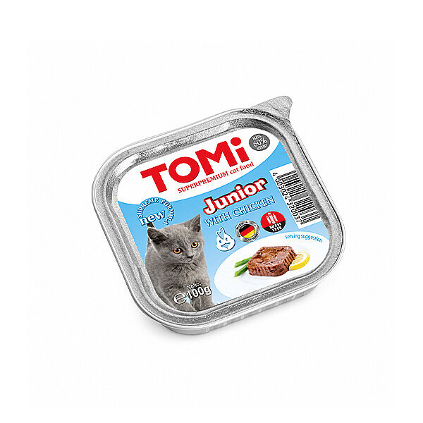 Tomi Yavru Kedi Kümes Hayvanlı Yaş Mama 100gr