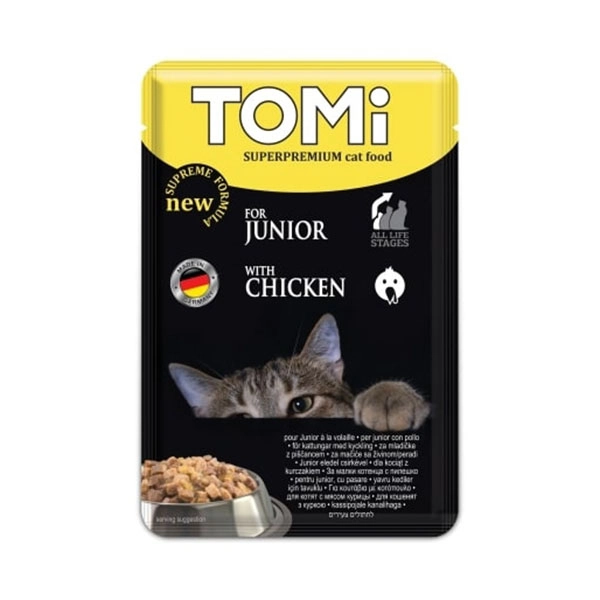 Tomi YAVRU KEDİ KÜMES HAYVANLI POUCH MAMA 100GR - 1