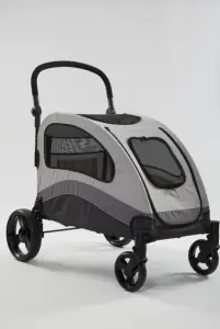 Tommy Büyük Boy Evcil Hayvan Taşıma Arabası Gri Max 60 kg - 2