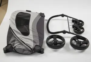 Tommy Büyük Boy Evcil Hayvan Taşıma Arabası Gri Max 60 kg - 3