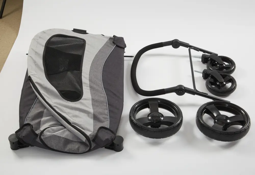 Tommy Büyük Boy Evcil Hayvan Taşıma Arabası Gri Max 60 kg - 3