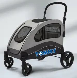 Tommy Büyük Boy Evcil Hayvan Taşıma Arabası Gri Max 60 kg
