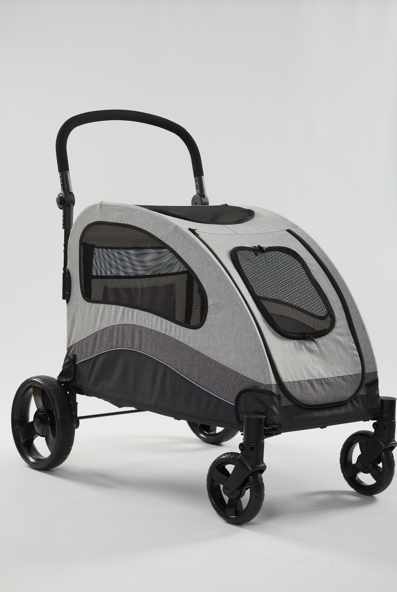Tommy Büyük Boy Evcil Hayvan Taşıma Arabası Gri Max 60 kg - 2
