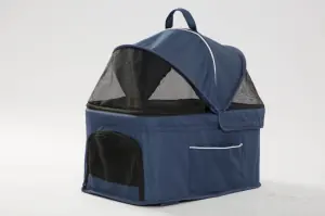 Tommy Çift Katlı Evcil Hayvan Taşıma Arabası Mavi Max 30 kg - 4