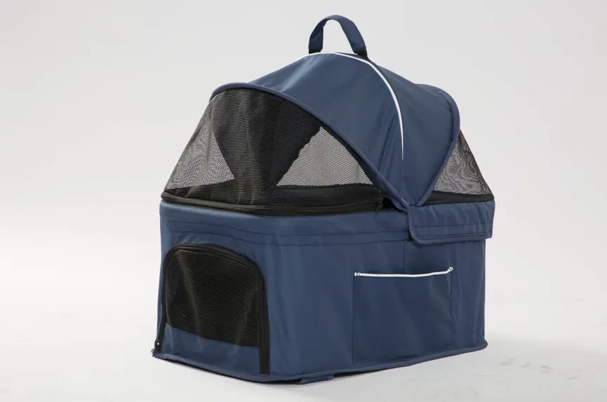 Tommy Çift Katlı Evcil Hayvan Taşıma Arabası Mavi Max 30 kg - 4