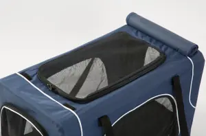 Tommy Çift Katlı Evcil Hayvan Taşıma Arabası Mavi Max 30 kg - 5