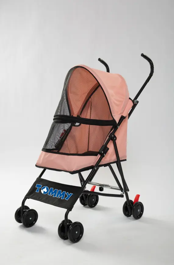 Tommy Küçük Boy Evcil Hayvan Taşıma Arabası Pembe Max 15 kg - 1