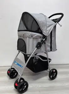 Tommy Standart Evcil Hayvan Taşıma Arabası Gri Max 15 kg - 2