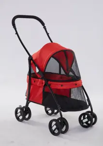 Tommy Standart Evcil Hayvan Taşıma Arabası Kırmızı (Boyutları Mevcut) - 3