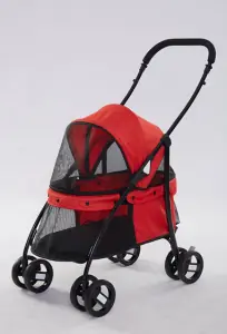 Tommy Standart Evcil Hayvan Taşıma Arabası Kırmızı (Boyutları Mevcut)