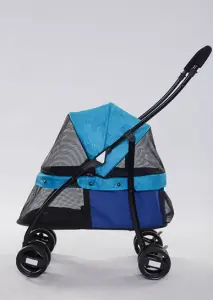 Tommy Standart Evcil Hayvan Taşıma Arabası Mavi (Boyutları Mevcut) - 2