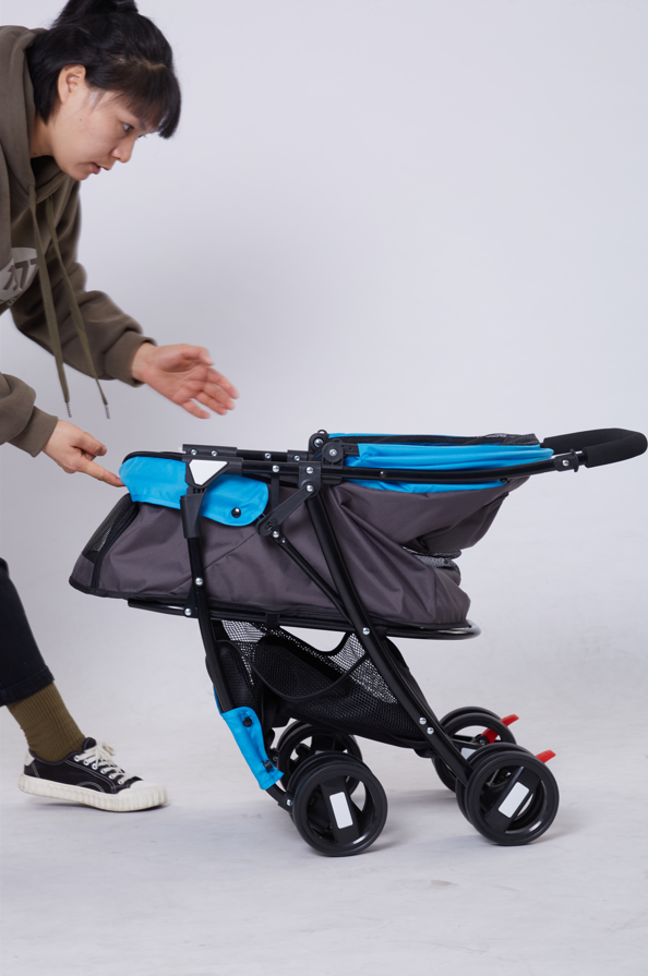 Tommy Standart Evcil Hayvan Taşıma Arabası Mavi Max 15 kg - 4