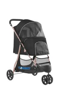 Tommy Standart Evcil Hayvan Taşıma Arabası Siyah Max 15 kg - 2