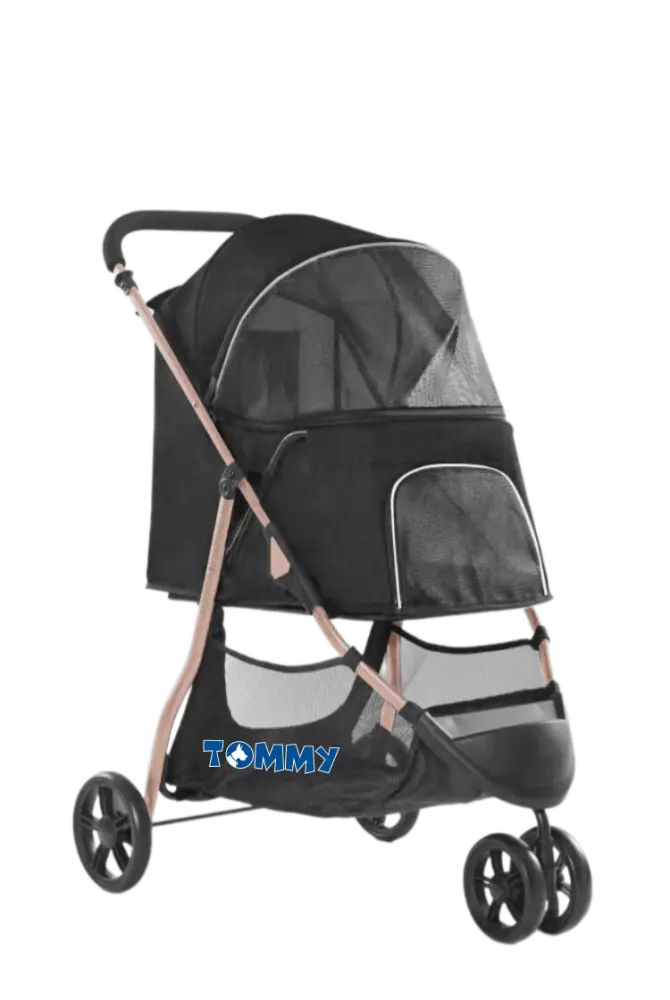 Tommy Standart Evcil Hayvan Taşıma Arabası Siyah Max 15 kg - 2