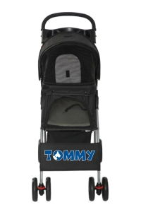 Tommy Standart Evcil Hayvan Taşıma Arabası Siyah Max 15 kg