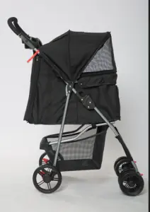 Tommy Standart Evcil Hayvan Taşıma Arabası Siyah Max 15 kg - 2