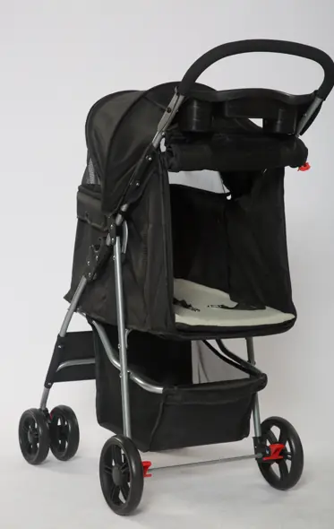 Tommy Standart Evcil Hayvan Taşıma Arabası Siyah Max 15 kg - 3