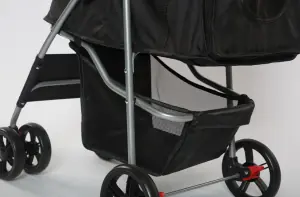 Tommy Standart Evcil Hayvan Taşıma Arabası Siyah Max 15 kg - 5