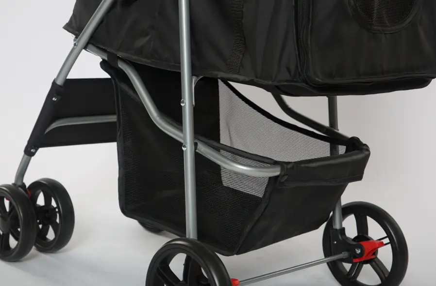 Tommy Standart Evcil Hayvan Taşıma Arabası Siyah Max 15 kg - 5