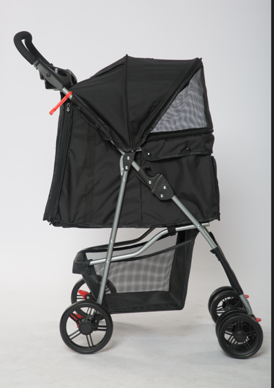 Tommy Standart Evcil Hayvan Taşıma Arabası Siyah Max 15 kg - 2