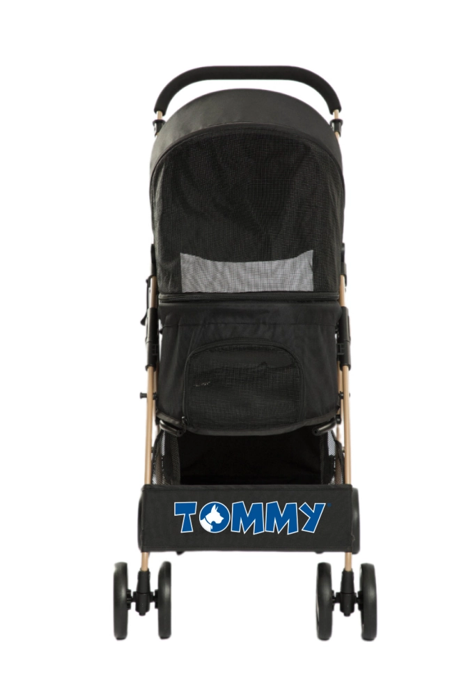 Tommy Standart Evcil Hayvan Taşıma Arabası Siyah Max 15 kg - 1
