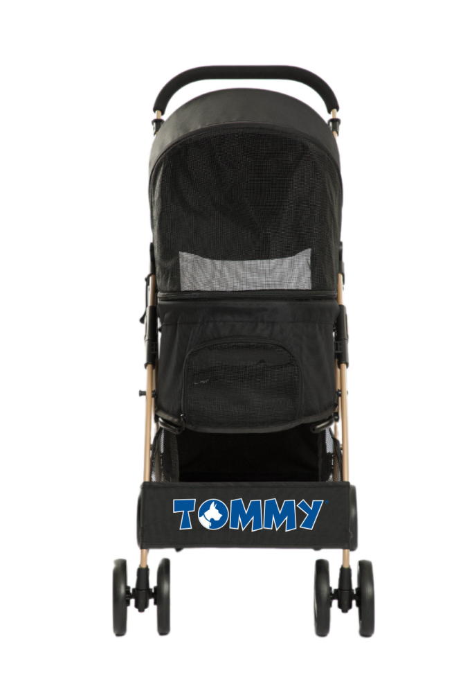 Tommy Standart Evcil Hayvan Taşıma Arabası Siyah Max 15 kg - 1