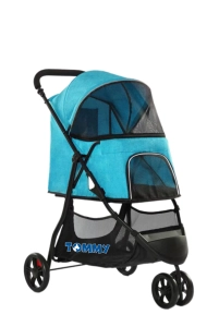 Tommy Standart Evcil Hayvan Taşıma Arabası Turkuaz Max 15 kg
