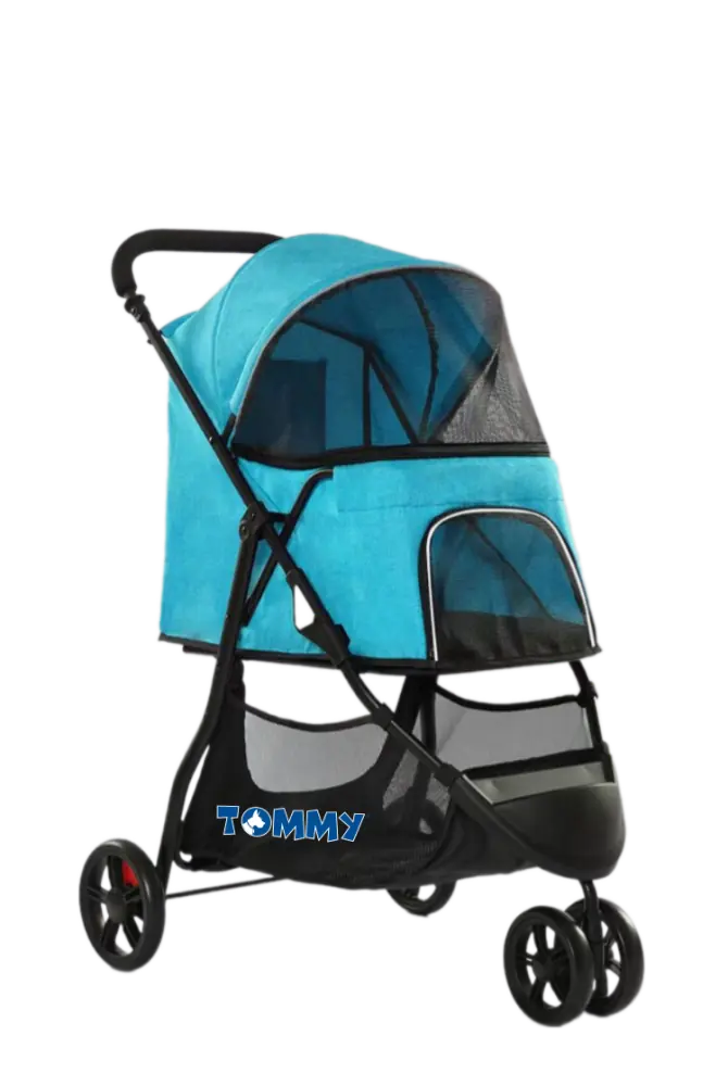 Tommy Standart Evcil Hayvan Taşıma Arabası Turkuaz Max 15 kg - 2