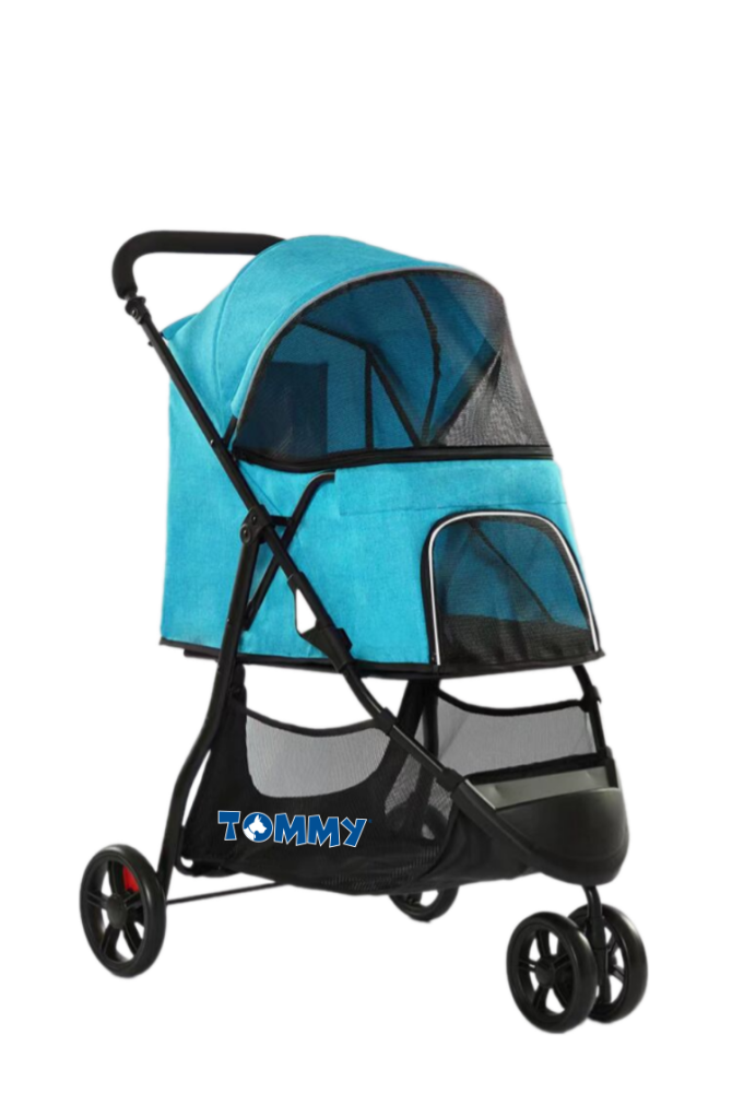 Tommy Standart Evcil Hayvan Taşıma Arabası Turkuaz Max 15 kg - 2