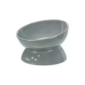 Trixie Büyük Kedi Seramik Mama ve Su Kabı 0,35Lt 17cm Gri - 2