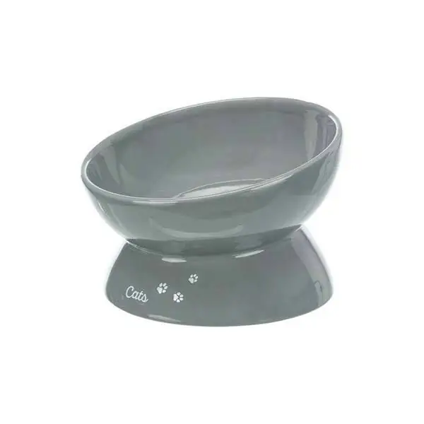Trixie Büyük Kedi Seramik Mama ve Su Kabı 0,35Lt 17cm Gri - 2