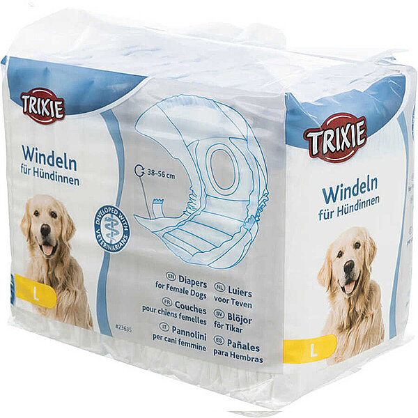 Trixie Dişi Köpek Tuvalet ve Çiş Pedi L: 38–56 cm (12'li)