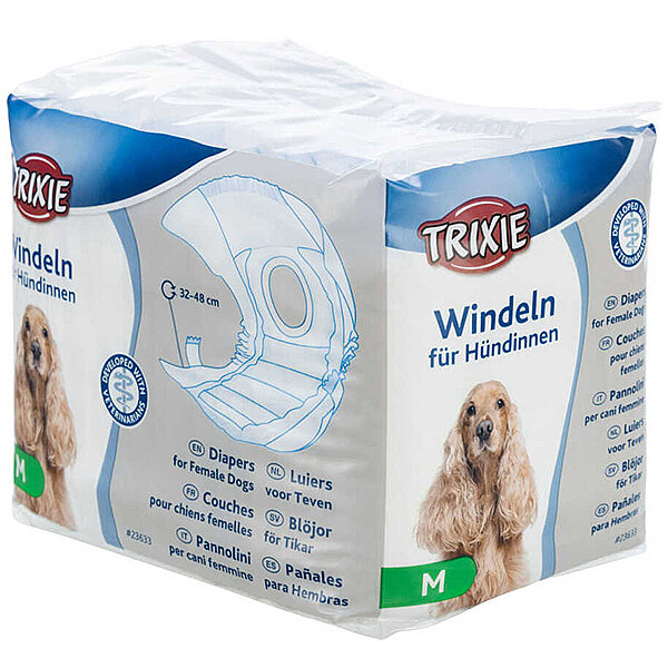 Trixie Dişi Köpek Tuvalet ve Çiş Pedi M: 32–48 cm (12'li) - 1