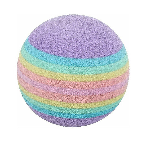 Trixie Gökkuşağı Renkli Kedi Oyun Topu 4 cm (4'lü) - 1