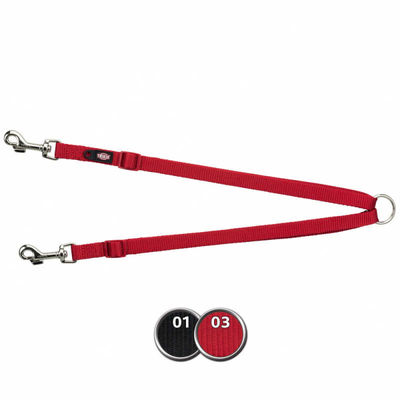 Trixie İki Köpek Gezdirme Tasması, Xs-M:40-70cm Siyah - 1