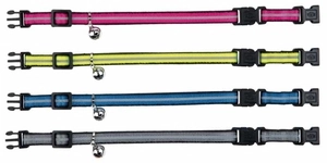 Trixie Kedi Çift Kilitli Fosforlu Zilli Boyun Tasması