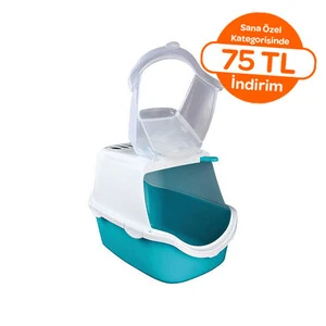 Trixie Kedi Kapalı Tuvalet, 40×40×56cm, Akuamarin