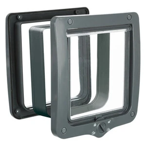 Trixie Kedi Kapısı, Dört Yönlü, XL  24x28 cm, Gri - 2