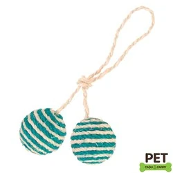 Trixie Kedi Oyuncağı, İpli 2 Top, Ø4.5cm - 3