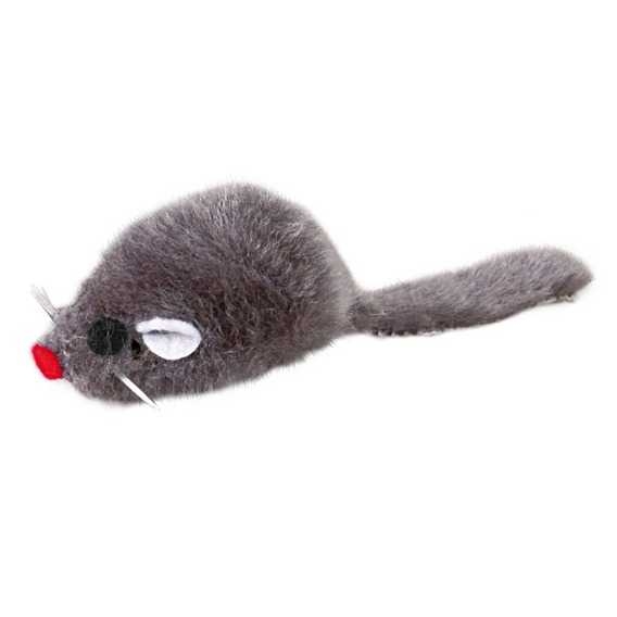 Trixie Kedi Oyuncağı, Peluş Fare 5cm Gri - 1