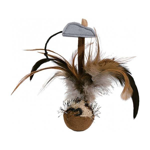 Trixie Kedi Oyuncağı Peluş Kedi Oyun Topu ve Tüyler 15cm - 2