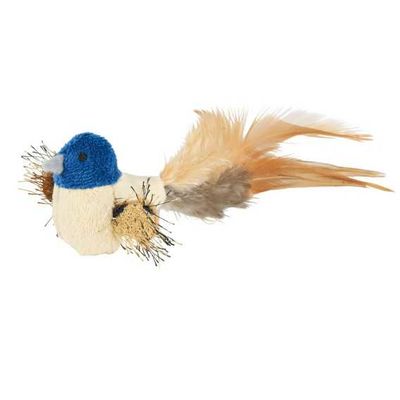 Trixie Kedi Oyuncağı, Peluş Kuş Tüy Kuyruklu, 8 cm - 2