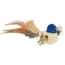 Trixie Kedi Oyuncağı, Peluş Kuş Tüy Kuyruklu, 8 cm - 3