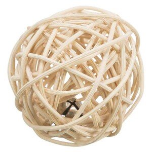 Trixie Rattan Zilli Örme Top Kedi Oyuncağı 4 cm