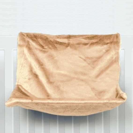Trixie Peluş Kalorifer Kedi Yatağı Bej 47X30X27cm - 1