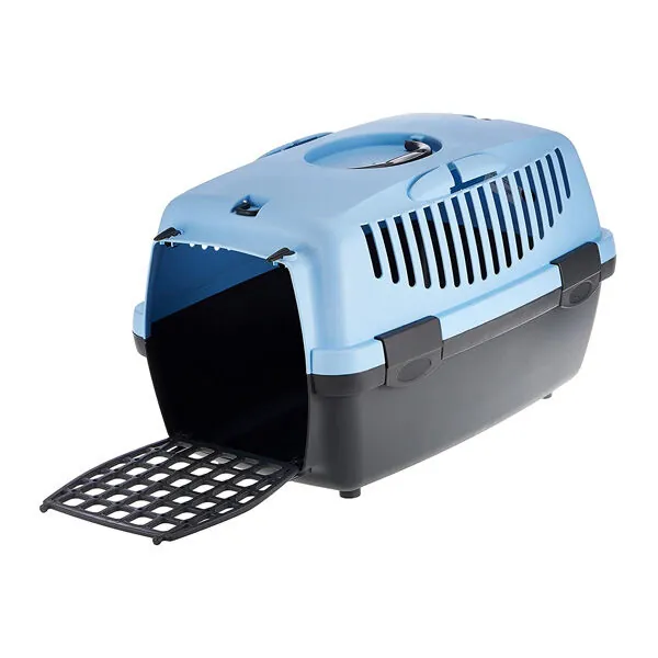 Trixie Kedi Taşıma Çantası 32x31x48 cm Mavi/Koyu Gri - 5